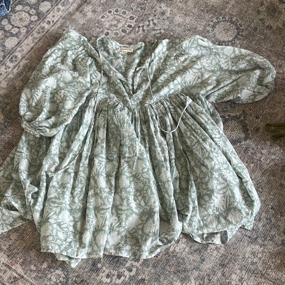 Daughters of India Kyra Mini Dress in Jade